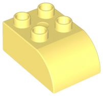 Lego® Duplo® kostka sv. žlutá zaoblená 3x2